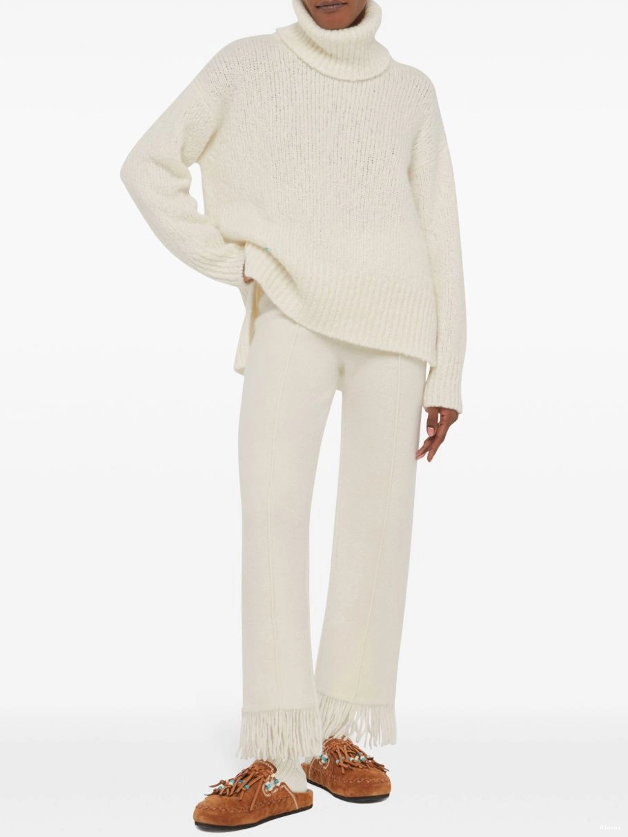 Affordable Women jumper logo-plaque Alanui cashmere-silk blend 0729